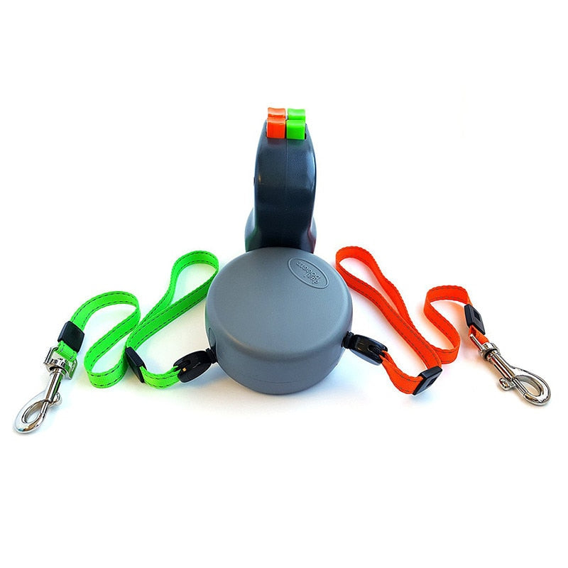 2 Dog Retractable Leash